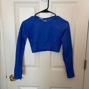 AYBL Vibrant Blue Long Sleeve Crop Top